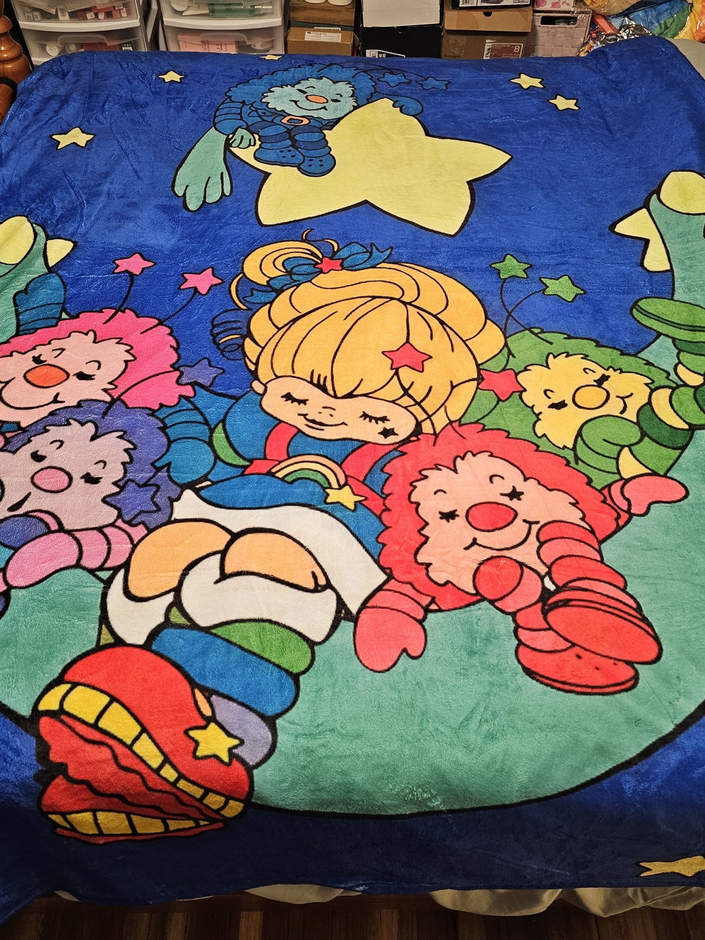 Rainbow Brite Queen Size Throw Blanket